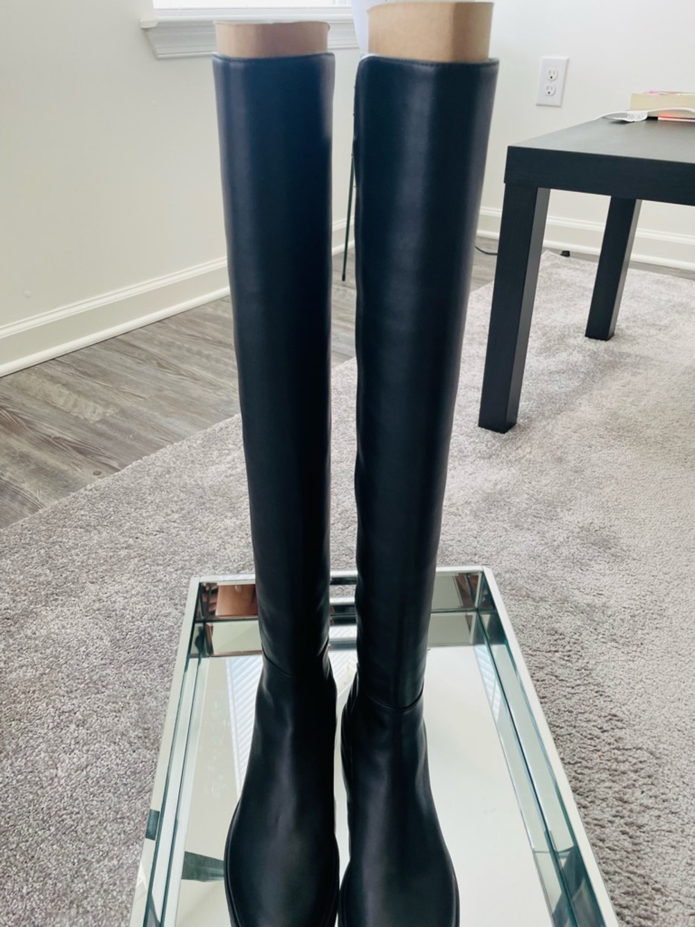 Stuart Weitzman Black Over-the-Knee Flat Boots - Picture 2 of 3